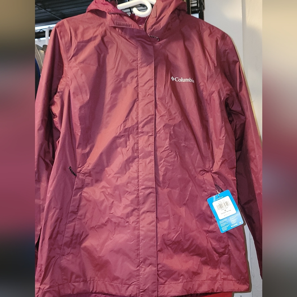 Columbia Burgundy Hooded Jacket